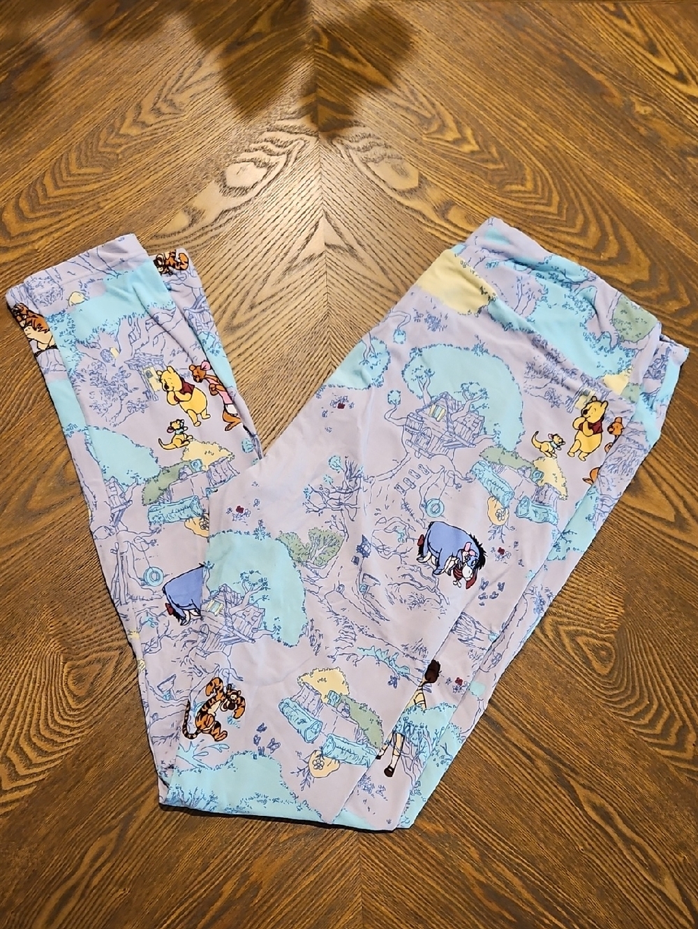 LuLaRoe Kids Light Purple Winnie-the-Pooh Pajama Bottoms